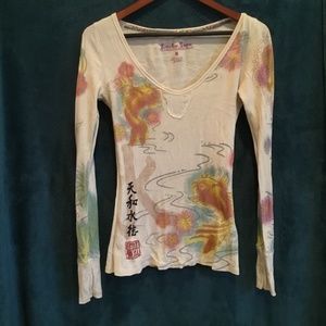 Lucky Brand long sleeve henley size medium